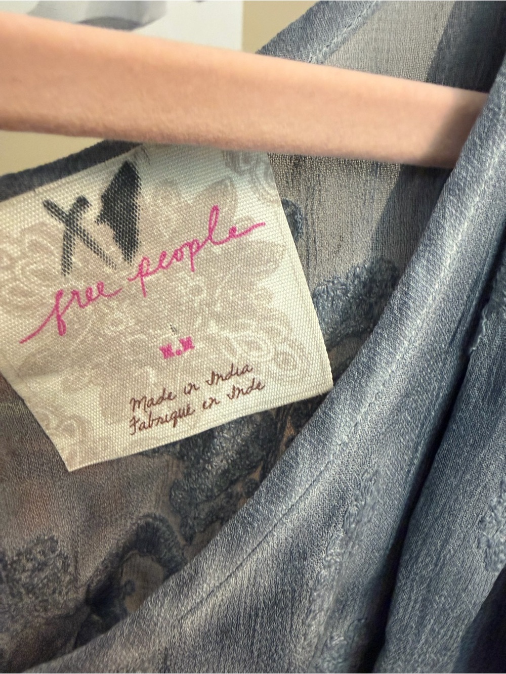 Free People Dusty Blue Sleeveless Textured Romper - Picture 4 of 4